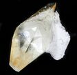 Gemmy Twinned Calcite on Barite - Tennessee #33803-1